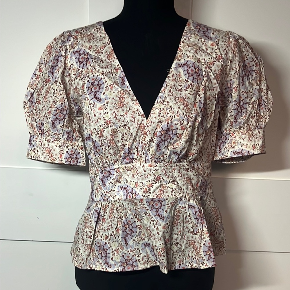 J. Crew floral blouse Women’s US size 4